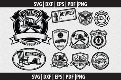 Firefighter SVG Silhouette design Product Image 1