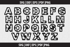 Alphabets soccer SVG design Product Image 1