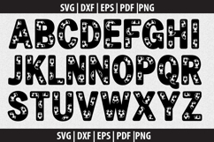 Alphabets soccer SVG design Product Image 1
