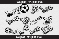 Soccer Ball Strike SVG design Product Image 2
