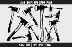 Firefighter SVG Silhouette design Product Image 1