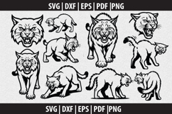 Wildcats SVG Silhouette design Product Image 1