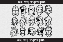 Knight mascot silhouette Svg file cut file Product Image 1