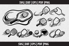 Pickleball Vector SVG logo Design Product Image 1