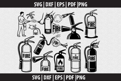 Firefighter SVG Silhouette design Product Image 1