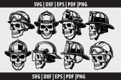 Firefighter SVG Silhouette design Product Image 1