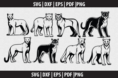 Cougars SVG Silhouette design Product Image 1
