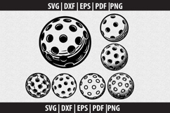 Pickleball Vector SVG logo Design Product Image 1