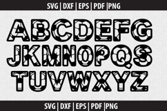 Alphabets soccer SVG design Product Image 1