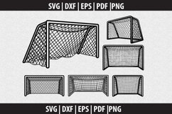 Soccer Goal Net SVG design Product Image 2
