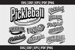 Pickleball Vector SVG logo Design Product Image 1