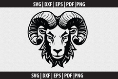 Rams SVG Silhouette design Product Image 1