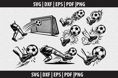 Soccer Ball Strike SVG design Product Image 2