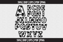 Alphabets soccer SVG design Product Image 1
