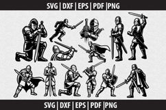 Knight mascot silhouette Svg file cut file Product Image 1