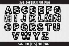 Alphabets soccer SVG design Product Image 1