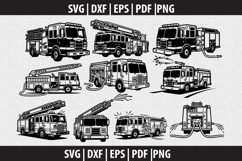 Firefighter SVG Silhouette design Product Image 1