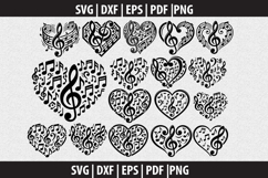 Treble clef notes SVG | Marching Band Shirt |Music Notes Product Image 1