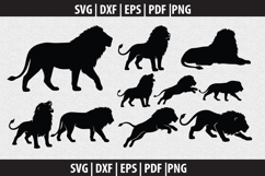 Lion SVG Silhouette design Product Image 1