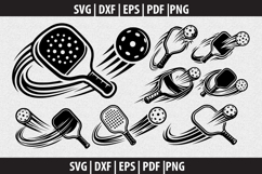 Pickleball Vector SVG logo Design Product Image 1