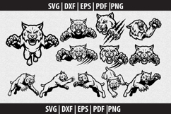 Wildcats SVG Silhouette design Product Image 1