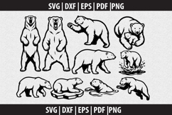 Polar bear SVG Silhouette design Product Image 1
