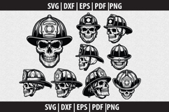 Firefighter SVG Silhouette design Product Image 1