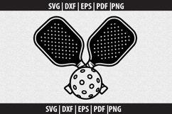 Pickleball Vector SVG logo Design Product Image 1