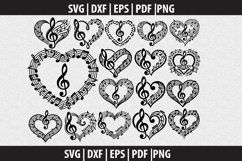 Treble clef notes SVG | Marching Band Shirt |Music Notes Product Image 1