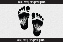 Baby Feet print silhouette Svg file cut file Product Image 2