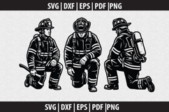 Firefighter SVG Silhouette design Product Image 2