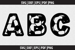 Alphabets soccer SVG design Product Image 2