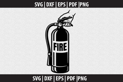 Firefighter SVG Silhouette design Product Image 2