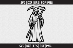 Grim reaper SVG Silhouette design Product Image 2