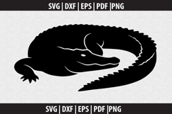 Crocodile SVG Silhouette design Product Image 2