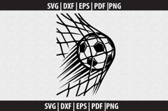 Soccer Ball Net Goal SVG design Product Image 1