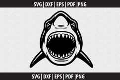 Great white Shark SVG Silhouette design Product Image 2