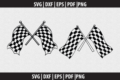 Racing Flag SVG Silhouette design Product Image 2