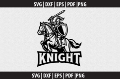 Knight mascot silhouette Svg file cut file Product Image 2