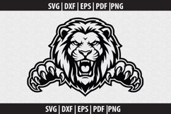 Lion SVG Silhouette design Product Image 1
