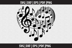Treble clef notes SVG | Marching Band Shirt |Music Notes Product Image 2