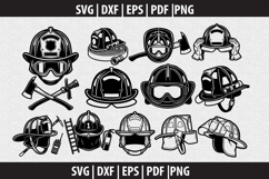 Firefighter SVG Silhouette design Product Image 1