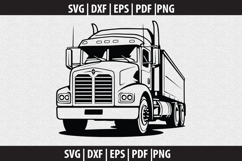 Truck Cargo vehicle SVG Silhouette design Product Image 2