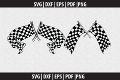 Racing Flag SVG Silhouette design Product Image 2