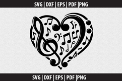 Treble clef notes SVG | Marching Band Shirt |Music Notes Product Image 2