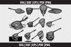 Fishing Net SVG Silhouette design Product Image 1