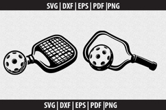 Pickleball Vector SVG logo Design Product Image 3