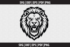 Lion SVG Silhouette design Product Image 2