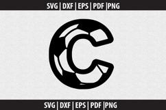 Alphabets soccer SVG design Product Image 2
