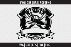 Firefighter SVG Silhouette design Product Image 2